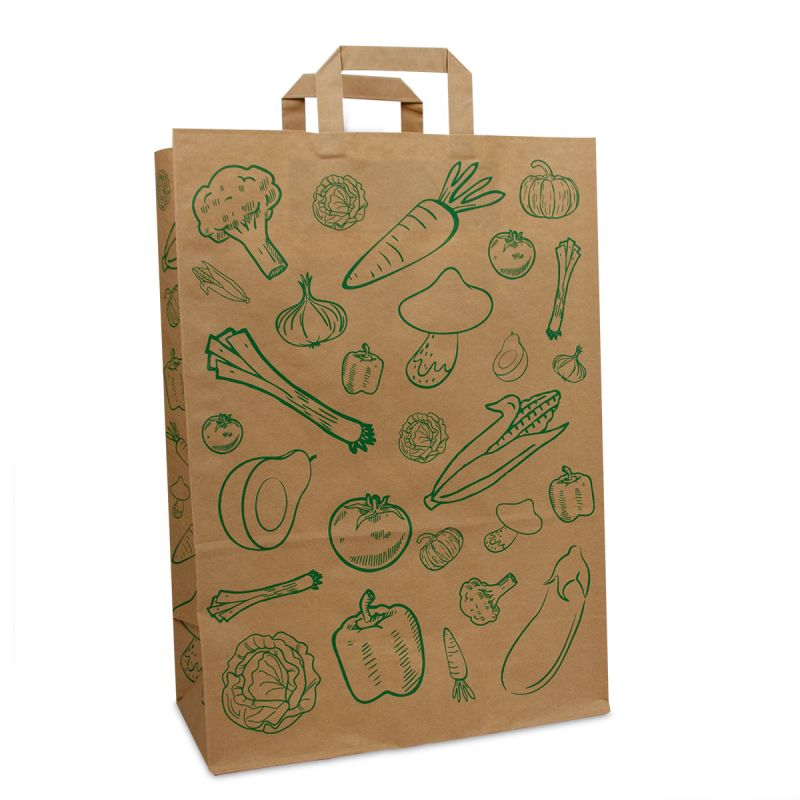 Sacs en papier kraft FSC® – Légumes